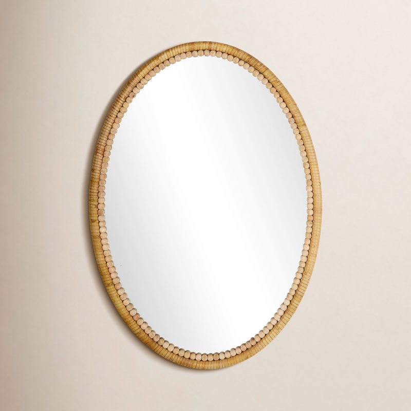 Marilou Bamboo / Rattan Wall Mirror, Oval