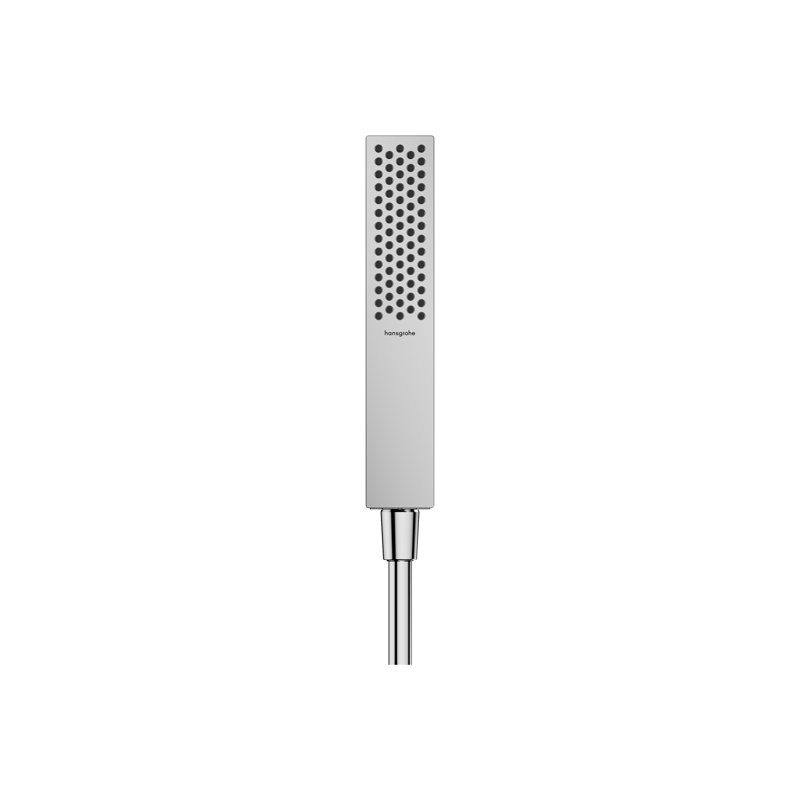 hansgrohe Pulsify E Baton Handshower 100 1-Jet, Chrome, 2.5 GPM