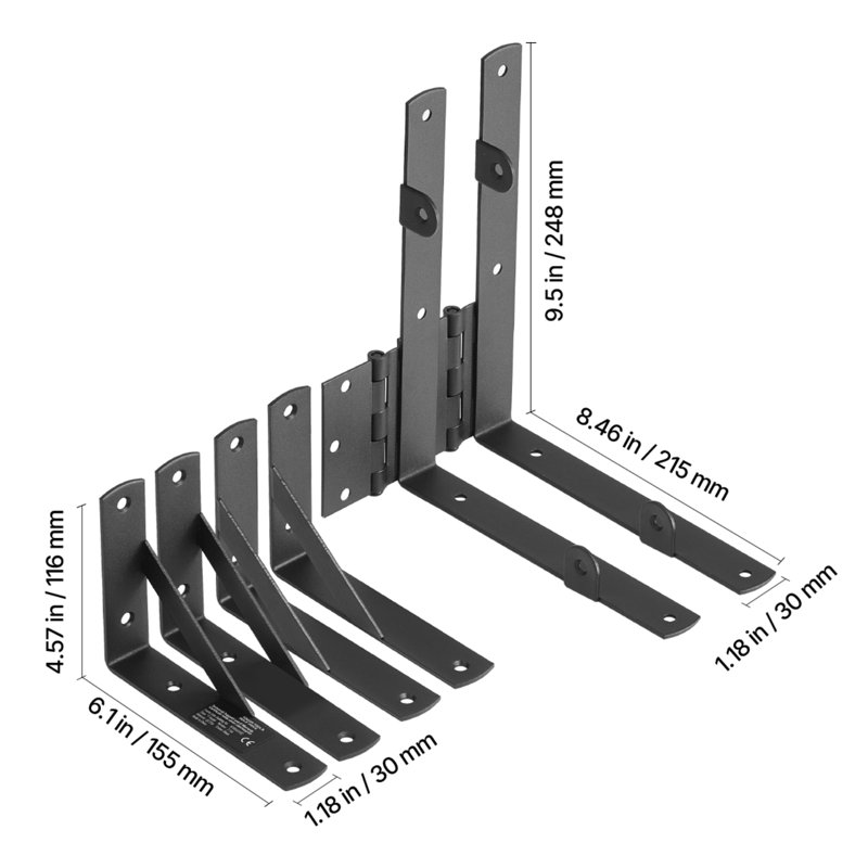 VEVOR Black Iron Gate Frame