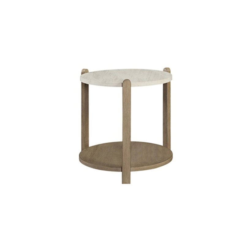 Stone Top End Table