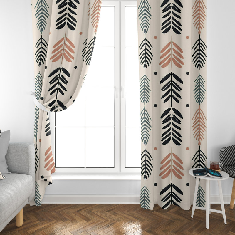 Paire de rideaux obscurcissant en polyester Dewsbury, L 20 po x H 52 po