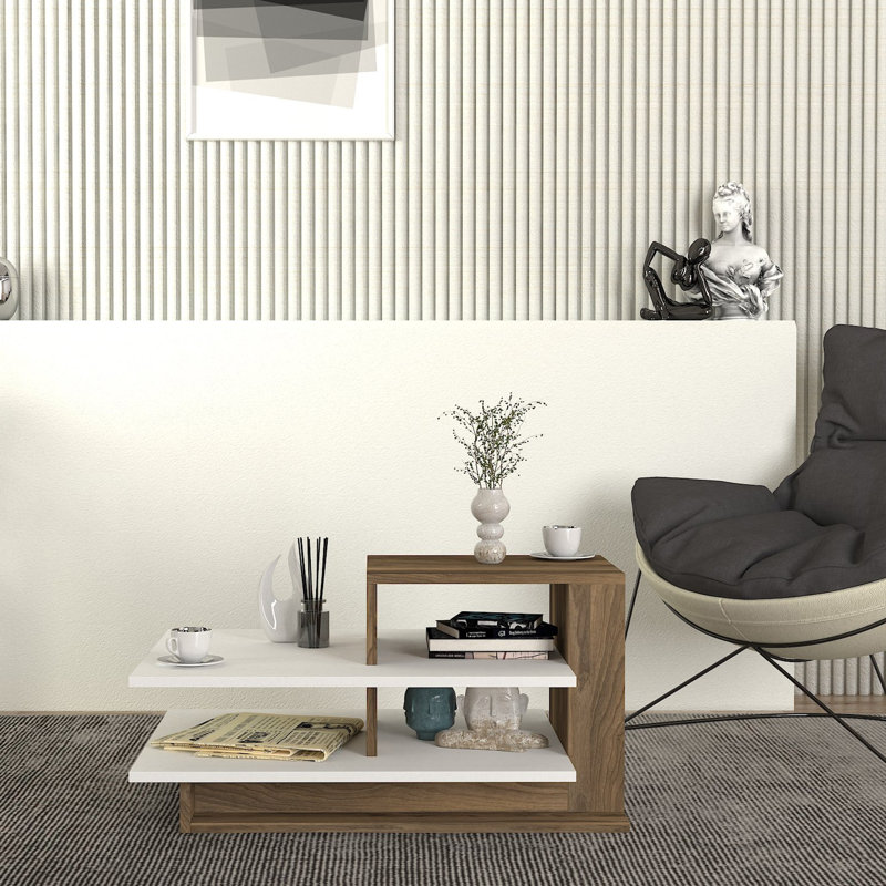 Table basse avec tablette et rangement Tibbie