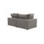 Causeuse modulaire à accoudoirs carrés de 80,4 po avec coussins réversibles Ellaria-81912212