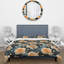 Ensemble de housse de couette floral Teal & Peach Floral Futuristic Elegance-9185639