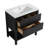 Antja 30" Freestanding Single Bathroom Vanity Set with Ceramic Basin Top，1 Shelf and 2 Soft Close Drawers-815109966-815109961