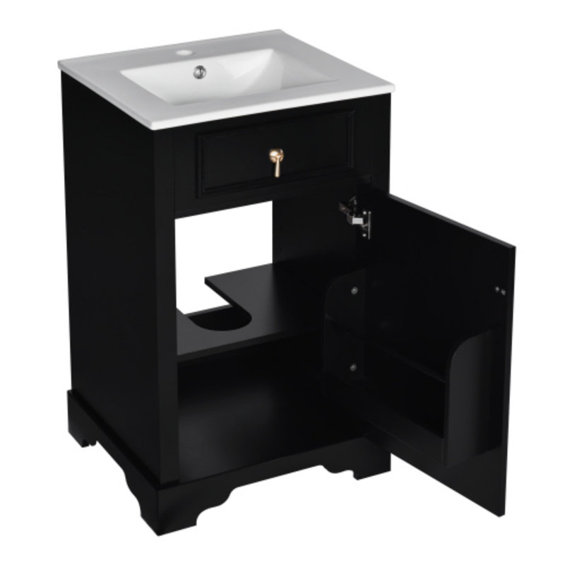 Meuble-lavabo de 20 pouces avec lavabo en céramique