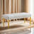 Choupette Faux Leather Upholstered Bench-548689232