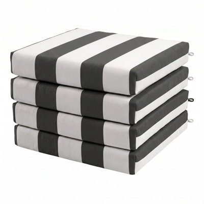 4-Piece Outdoor Sunbrella Chair Pad Set