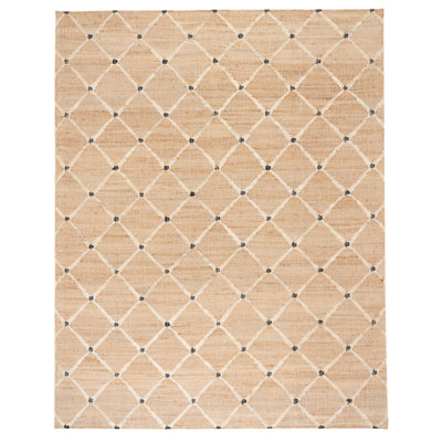 Kali Natural Flatweave Geometric Jute Rug