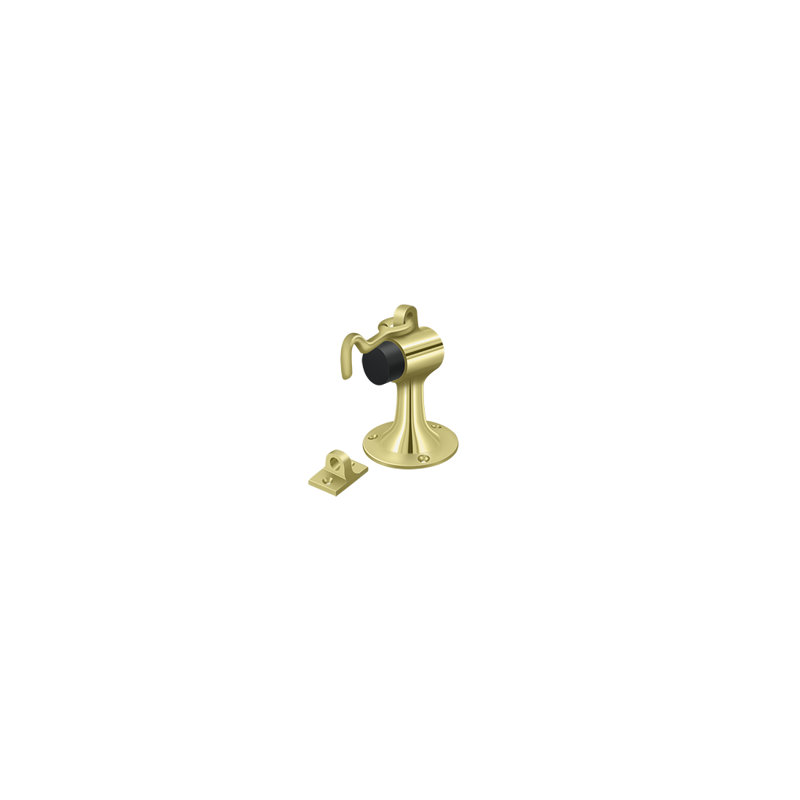 Door Stop, Polished Brass