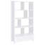 Étagère de rangement à 4 tablettes blanche ultrabrillante avec plateau supérieur et inférieur en verre courbé pour le rangement, servant de paravent dans les espaces de vie principaux, tiroir de bibliothèque de 68 pouces de hauteur, utilisé-120632338
