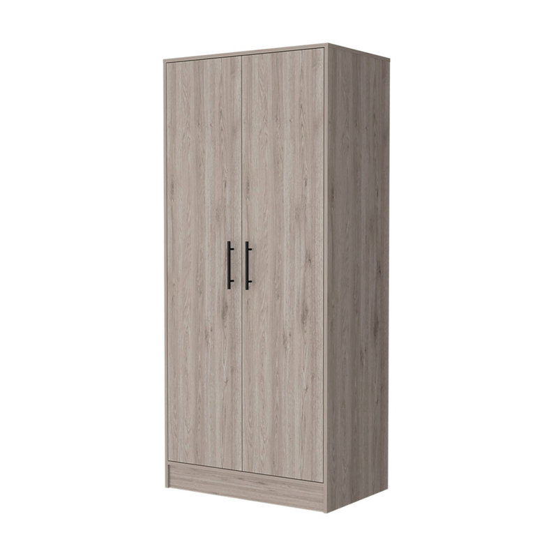 Rio Double Door Armoire, One Cabinet,  Hidden Drawer, Natural