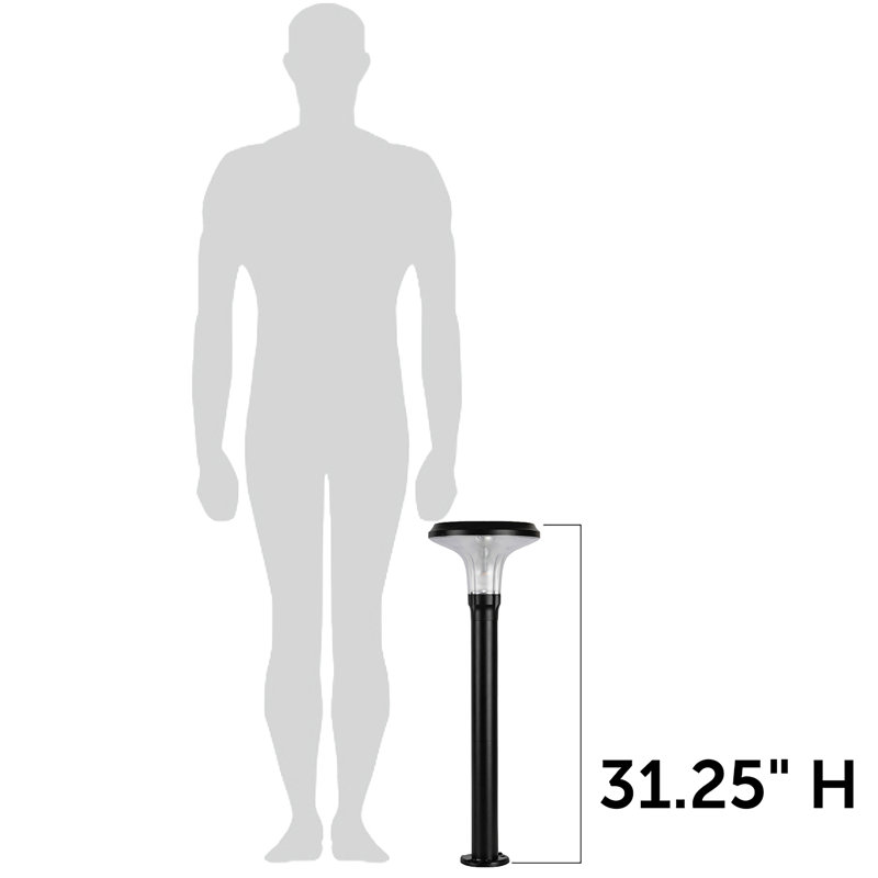 Vantage Sollar Bollard Pathway Light- 2 Pack