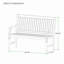 Banc de jardin en teck Gobrias