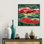 «Christmas Glitter Agate Texture IV», reproduction d'art sur toile encadrée
