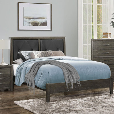Riverly Vegan Leather Platform Bed