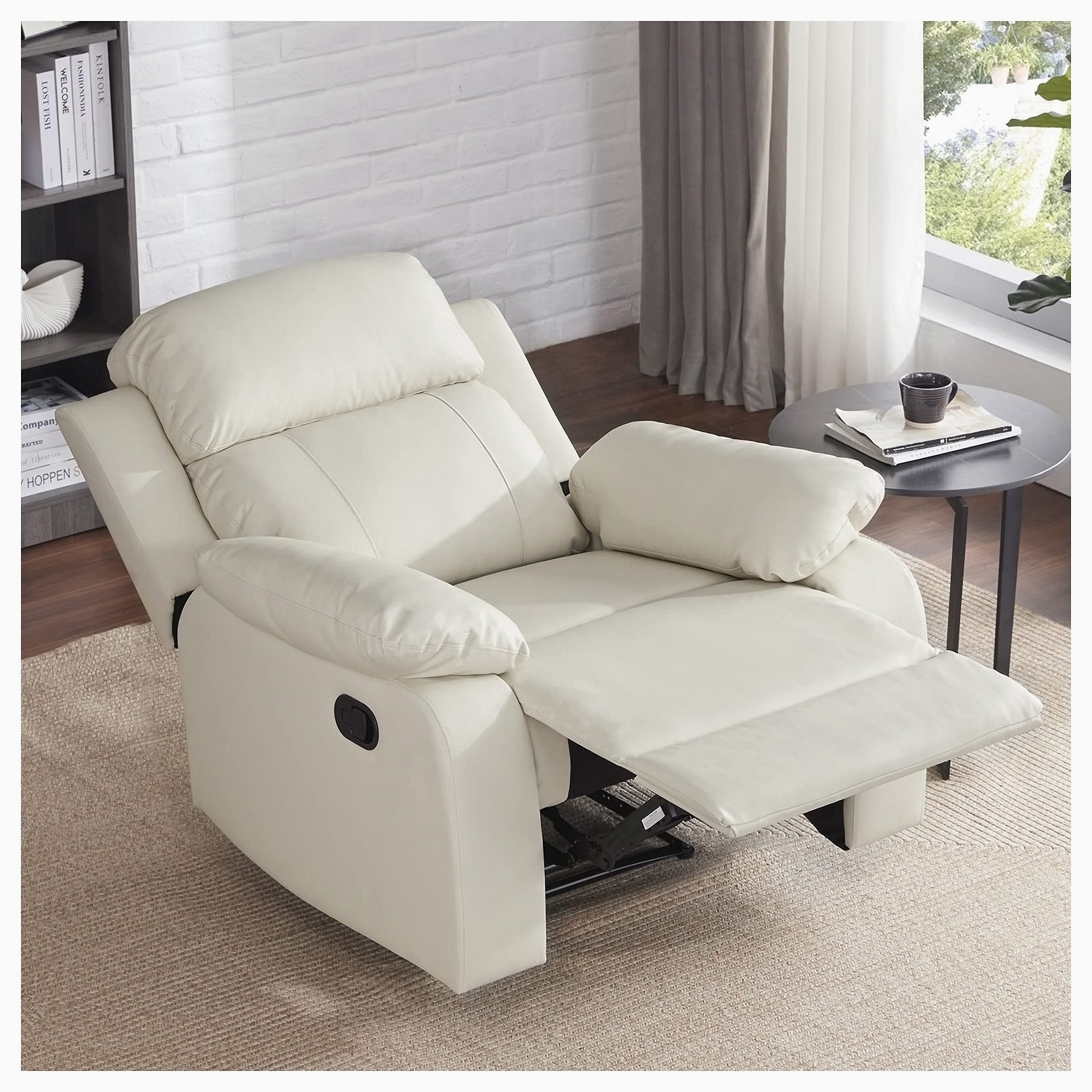 Hokku Designs Shilee Faux Leather Recliner | Wayfair