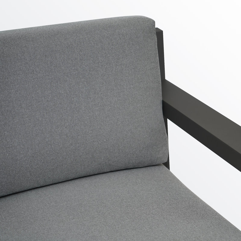 Sofa d'extérieur en aluminium Aden 85', Gris