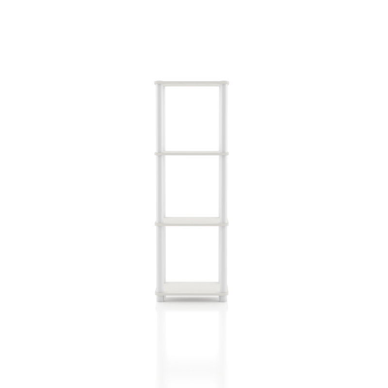 Terzenbach Narrow Storage Shelving, (4 Shelves) 44.17"H x 14.86"W x 11.81"D, White