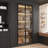 Closet System With Five Shelves And Light And Tempered Glass Door-240881523