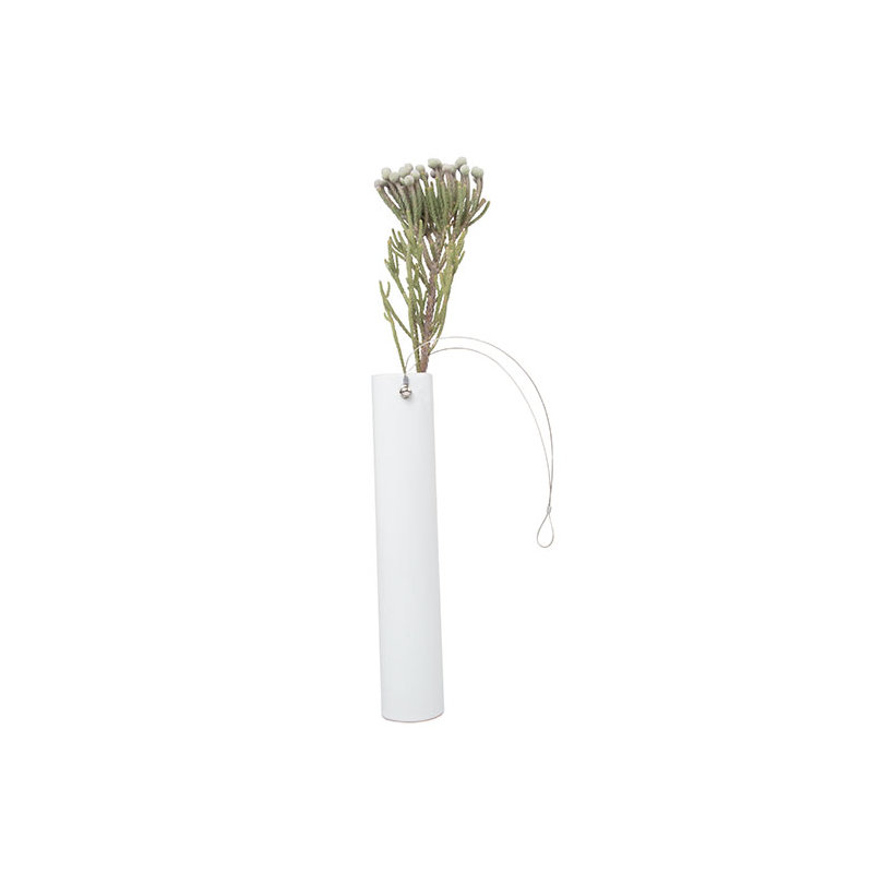 Ceramic Table Vase, White