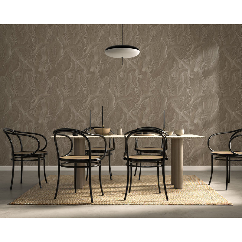 Meraki - Deep Taupe Wallpaper by Sabrina Yvonne