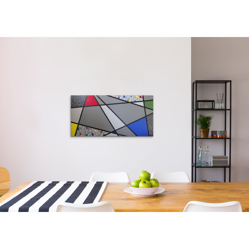 Mosaic Color Grid Periphery Painting by Eddie Bruckner