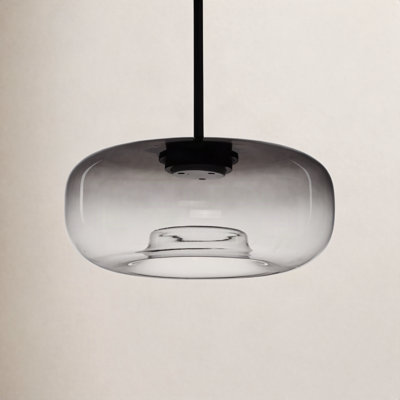 Daysy Single Light Glass Steel Dimmable Pendant
