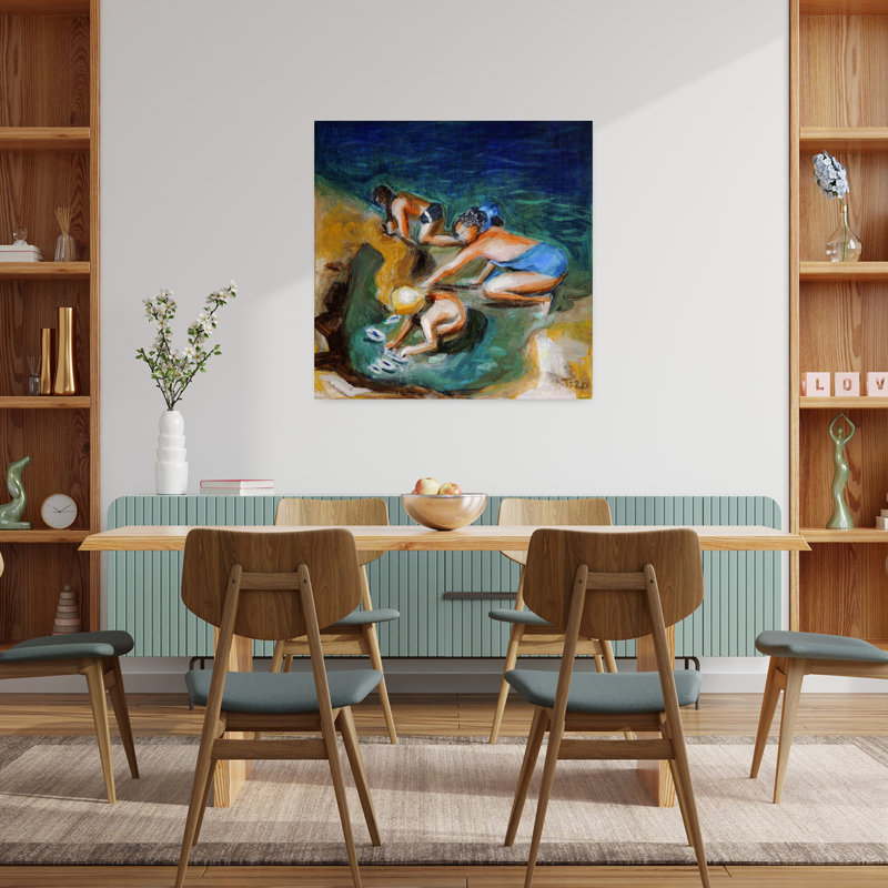 Été, art mural côtier, 36" H x 36" W