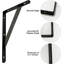 Supports muraux en forme de L flottant 12 pièces Coster-90973525