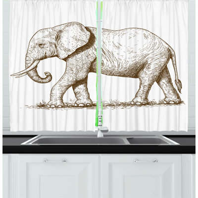 Pointed Kitchen Curtain