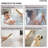 Modern Thermostatic LED Rainfall Shower System, Ceiling Mounted Waterfall Showerhead with Handheld Spray-82331475