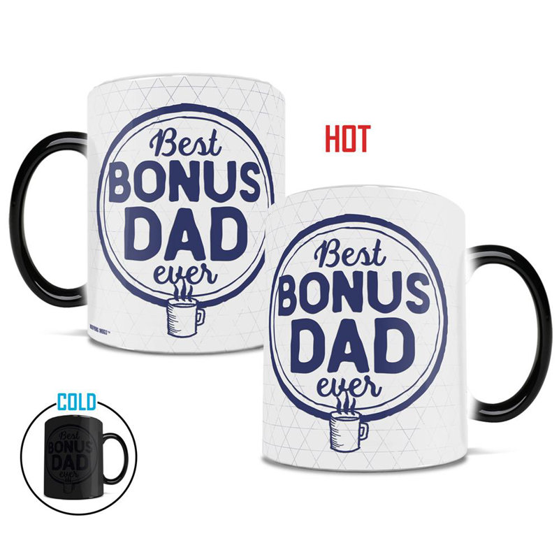 Verres à changement de chaleur Mahaffey Father Dad Best Bonus Dad Ever Morphing - 11 oz