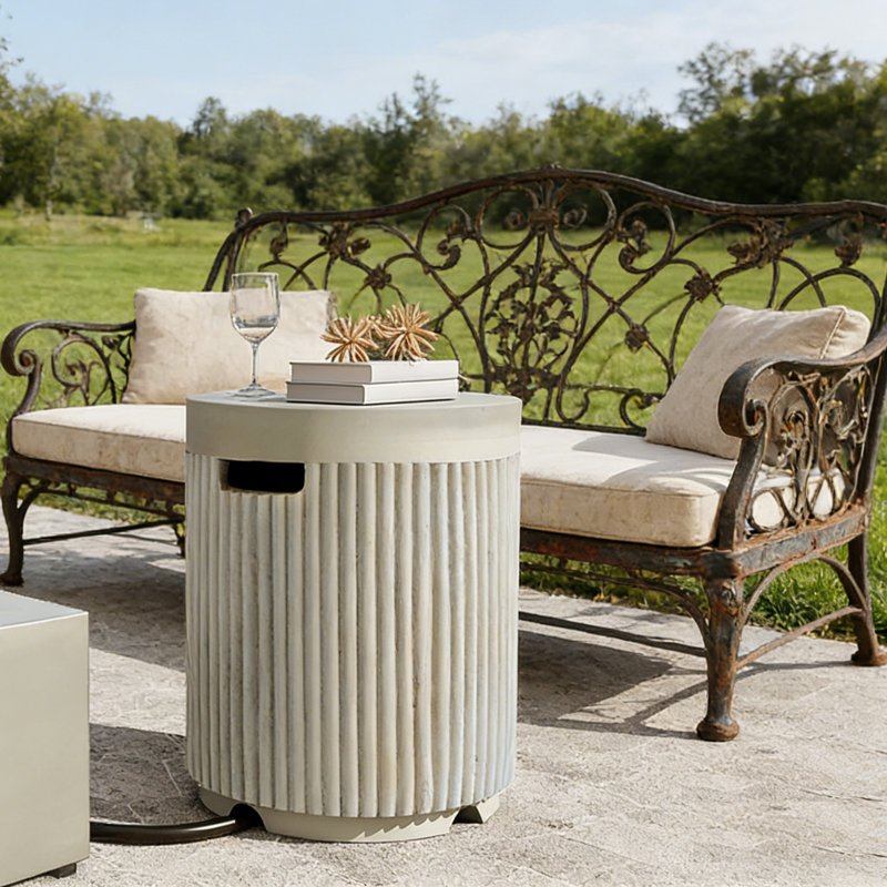 Couvercle de réservoir de propane rond, Beige