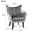 Neuman Velvet Wingback Chair-292763804