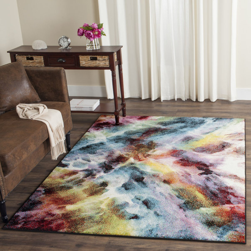 Acton Performance Abstract Rug, Rectangle 8' x 10'