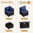 8-Piece Patio Furniture Set with Propane Gas Fire Pit Table-599686342-599686392