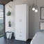 Armoire, deux tiroirs, finition blanche