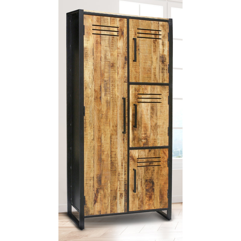 Industrial Frais Mango Wood Tall Cabinet / Locker