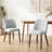 Modern Upholstered Dining Side Chair with Wooden Legs -409127214