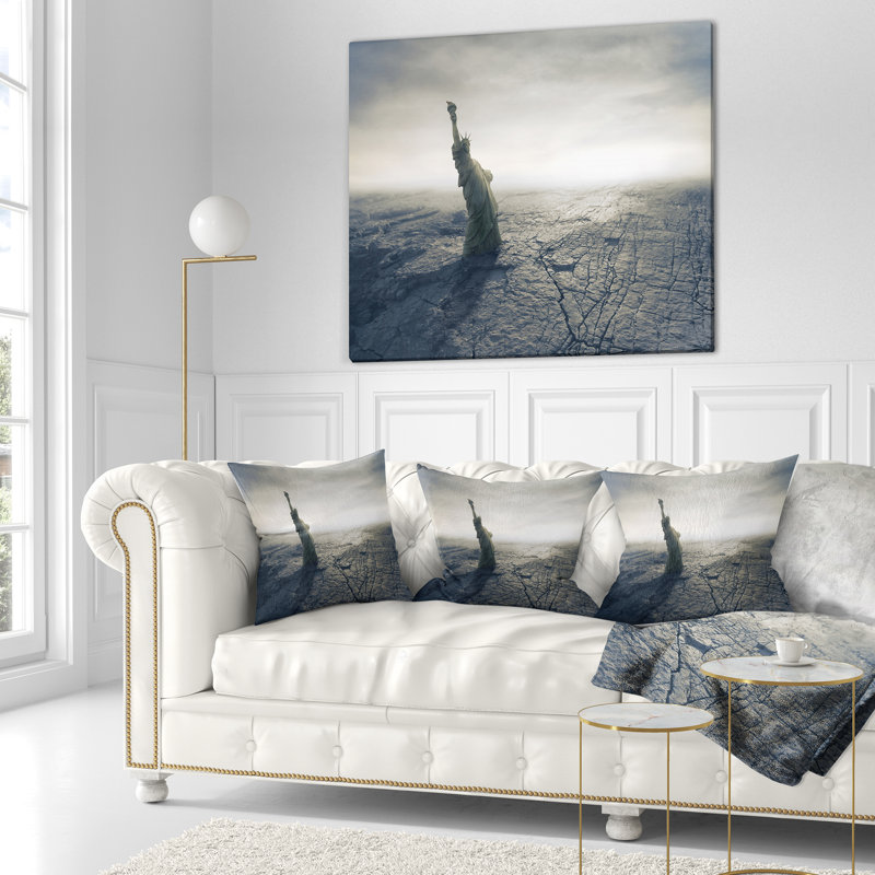 Landscape Reversible Throw Pillow, 18" x 18", Throw Pillow