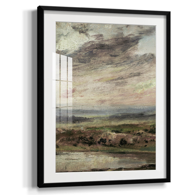 Paysage rétro CCIX - impression encadrée