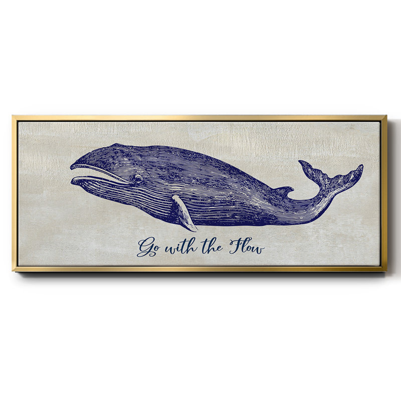 Go With The Flow- Framed Canvas