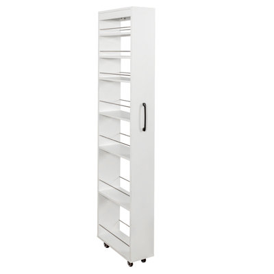 7 Tier multi-functional pull-out multi-tier storage Single-sided open shelf for Kitchen, Living Room & Narrow Spaces