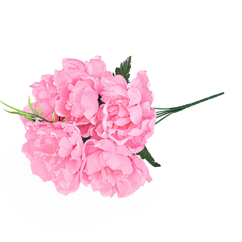 Buisson de pivoines artificielles, Rose