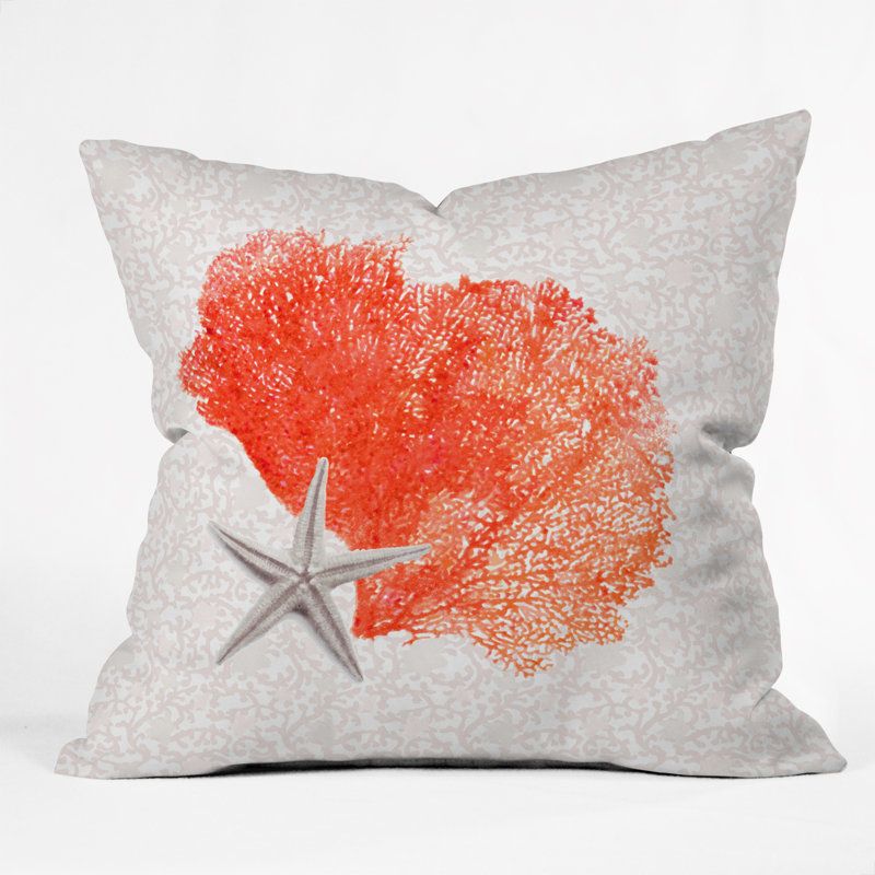 Coussin Coral Sea, 18 po x 18 po