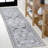 Frutuosa Bohemian Distressed Chenille Machine-Washable Gray/White Rug-110502780