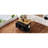 K&K 54inch Large Kitchen Island with Rubber Wood Drop Leaf, Embossed Texture Rolling Kitchen Cart on 4 Wheels with 4 Doors and 3 Drawers, Kitchen Island with Storage for Kitchen, Dining Room,Black-129171840