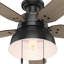 Ventilateur de plafond d'extérieur 5 pales 52 "avec ensemble d'éclairage Mill Valley-23554663