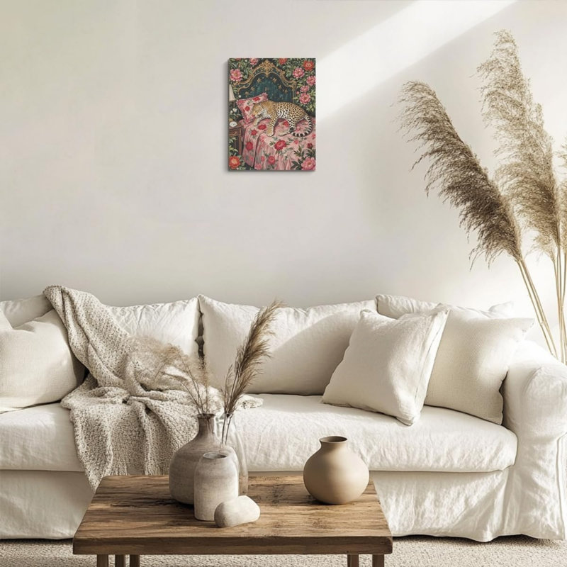 Art mural rétro sur toile sans cadre 12 po x 16 po